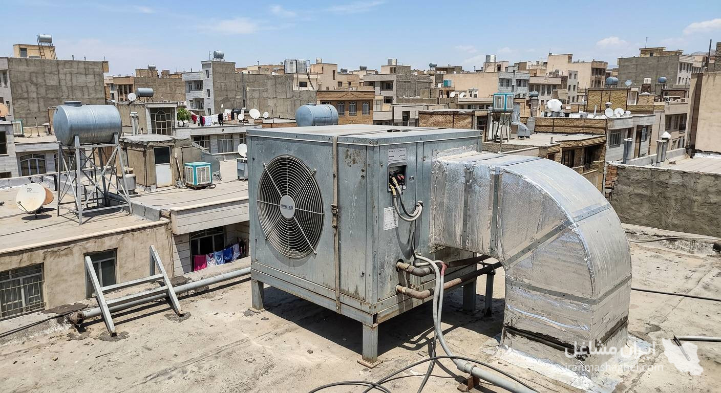 ساخت و نصب کانال کولر و دریچه ی هوا سرین کولر در شمال تهران